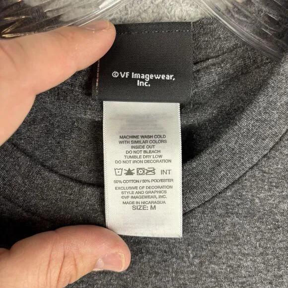 Harley-Davidson T-Shirt Men’s Medium Girl Skull Gray Fort Worth Texas - Picture 10 of 11